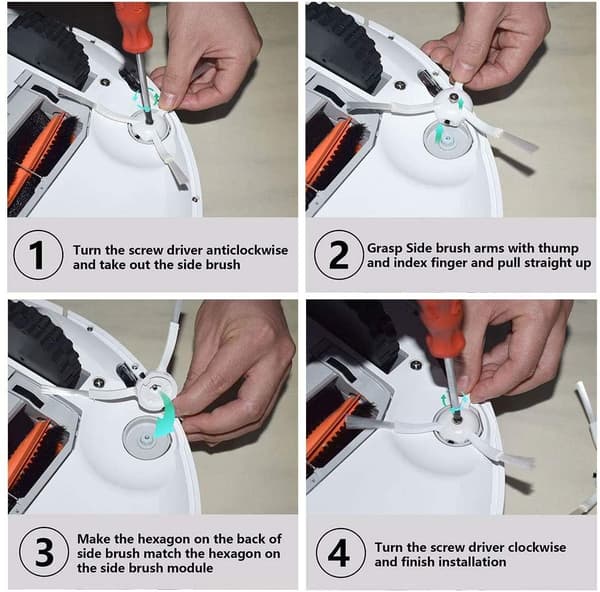 Reservedele Xiaomi Mi Roborock S4/S5/S6 E2/E3/E4 robotstøvsuger 24 dele