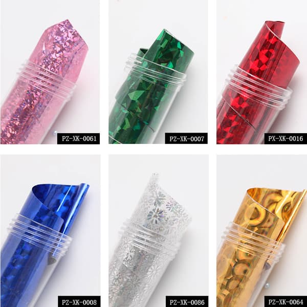 Nagelfolie 10 rullar MultiColor