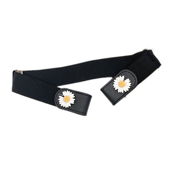 Elastisk bælte uden spænde, unisex Black M