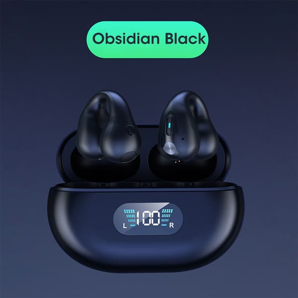 Trådløse åpne øre-hodetelefoner Bluetooth 5.2 Black