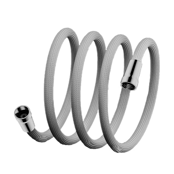 2 Meter Ljusgrå Nylon Anti-Explosions Duschslang