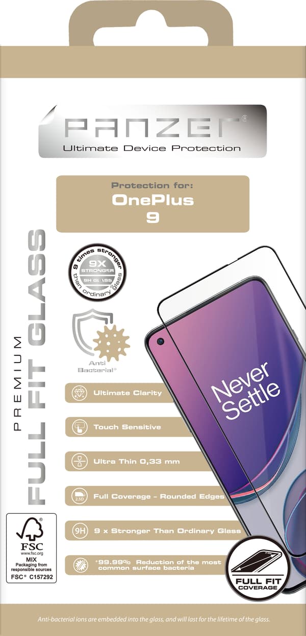 OnePlus 9 Full-fit Glass Black