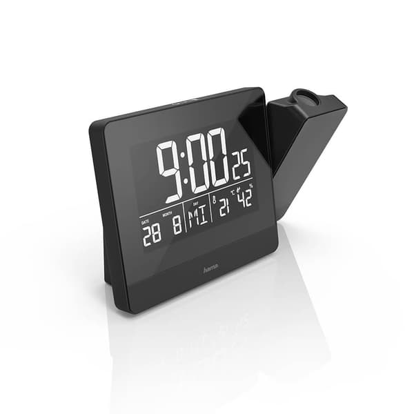 Väckarklocka Projektion Plus Charge Svart