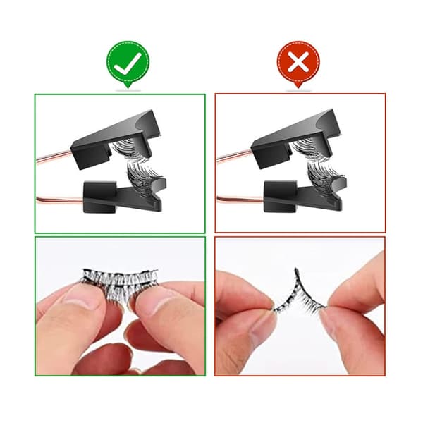 Magnetisk Sæt med Kunstige Øjenvipper