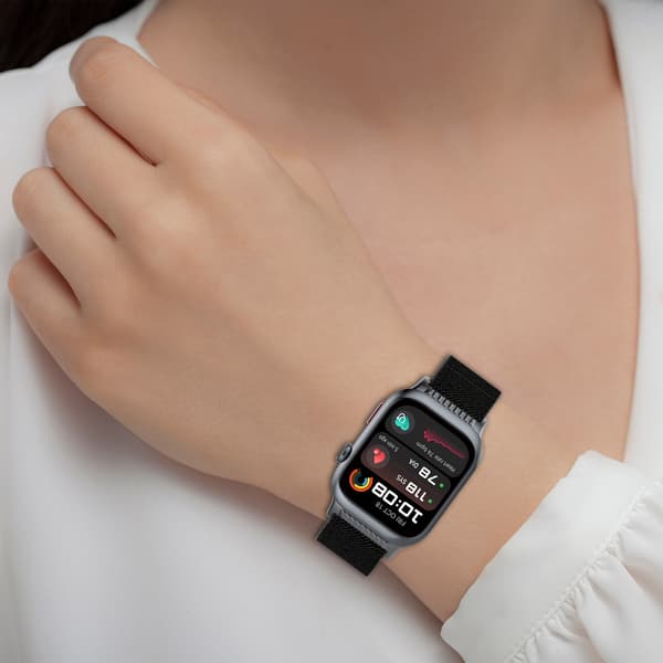 Huawei Watch D2 Nylon Elastisk Bånd: Justerbar & Vevd Stropp Black