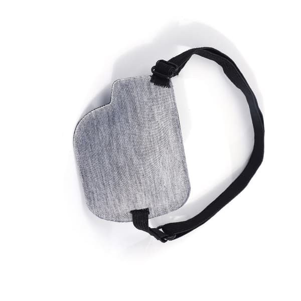 3D Ögonmask med Justerbart Vänster Öga Spänne - Grå