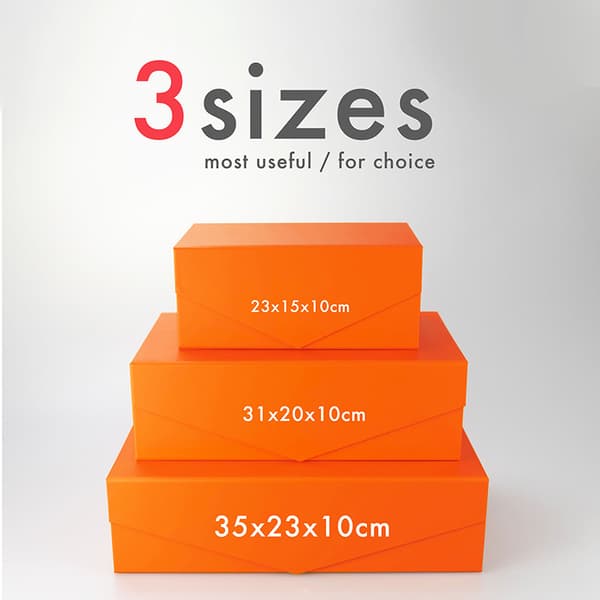 Stor V-formad presentask Orange L