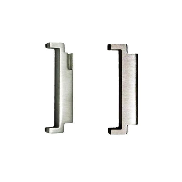 Silver Watch Band Connector 18mm to 22mm with Spring Bars