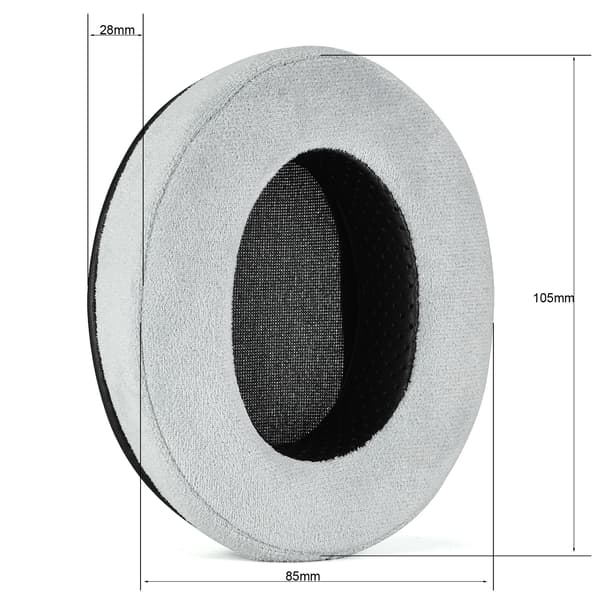 Set med 2 öronkuddar i mocka Memory Foam för Logitech G Pro X