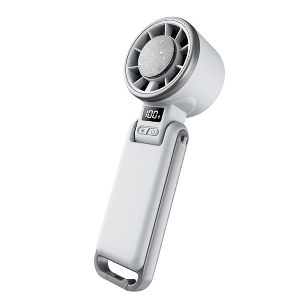 Håndholdt ventilator 4000 mAh, foldbart design, bærbar ventilator til rejser, krydstogter White