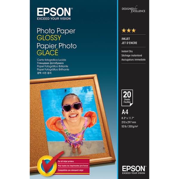 A4 Photo Paper Glossy  200g/m², 20 sheets