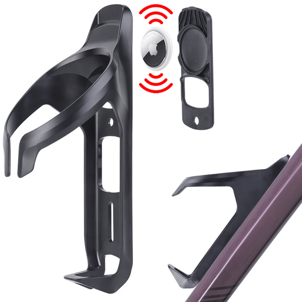 Vannflaskeholder med AirTag-rom - Sort
