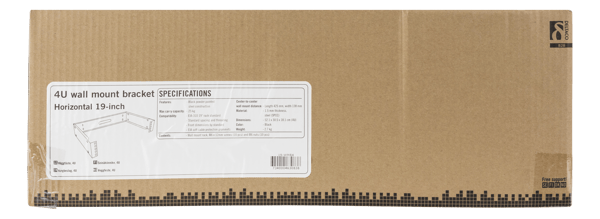 19 "wall bracket, 4U, 520x304mm