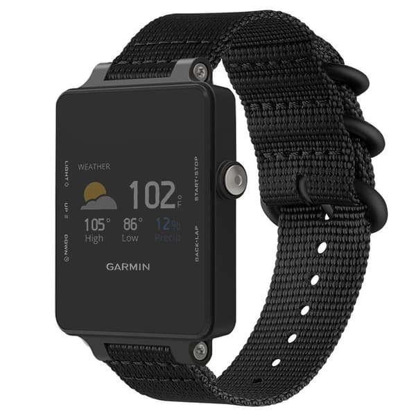 Nylon klokkerem til Garmin Vivoactive Acetate Black