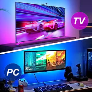 Smarte USB LED Strip Lights Music Sync APP-kontroll 15 m