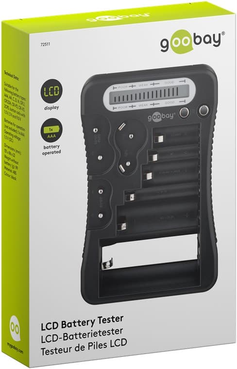 Batteritester med LCD-display