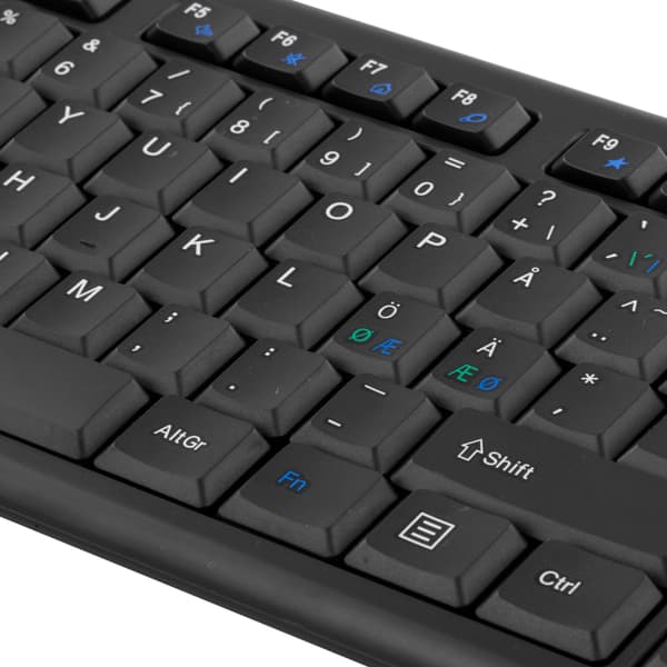 Wireless keyboard mouse Nordic USB nanoreceiver 10m range