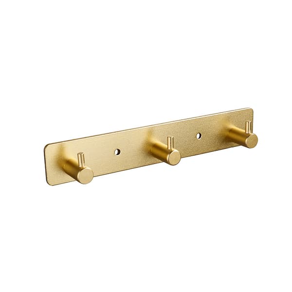Gold 3-krog vægmontering (klæbende/boremuligheder)