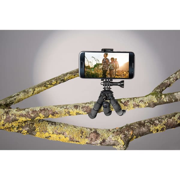 Pöytäjalusta Flex Smartphone & GoPro 14cm Musta