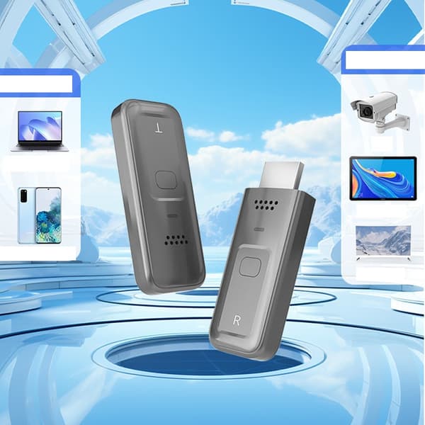 Trådløst HDMI Video Transmitter og Receiver Kit, 1080P Plug & Play Grey