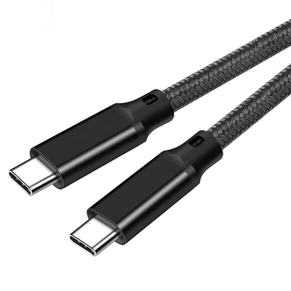 3M USB-C til USB-C hurtigopladningskabel - Sort Black 2 m