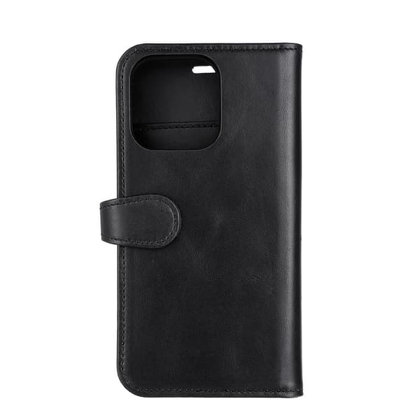 2in1 Wallet Leather 3 card iPhone 14 Pro Black