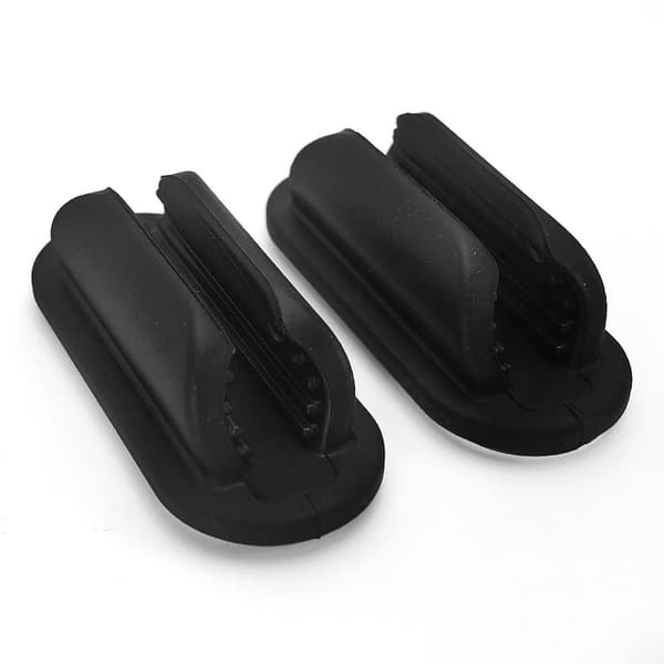 Silikon Penneholder Klemmer - 2-pakning Black