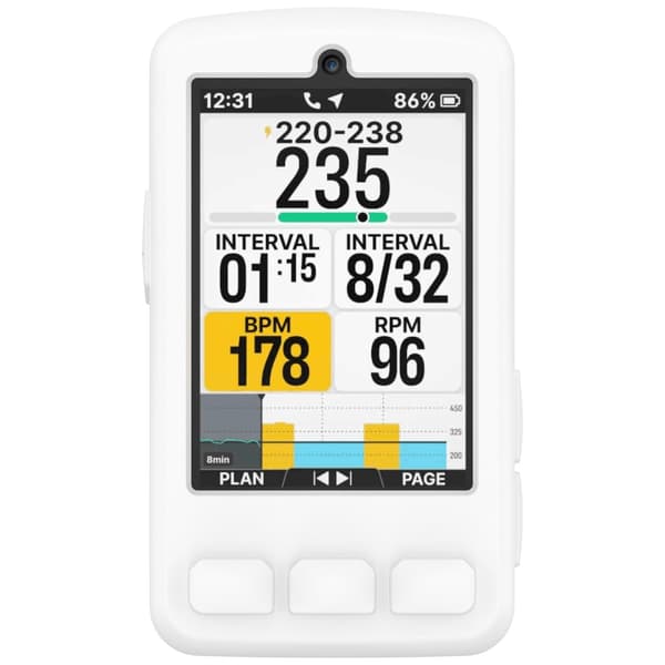 Silikonskyddsfodral för Wahoo ELEMNT BOLT V3 & BOLT3 - Optimalt skydd för din cykeldator White
