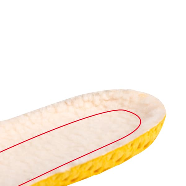 Varme og bløde indlægssåler med lammeskind 26x1 cm