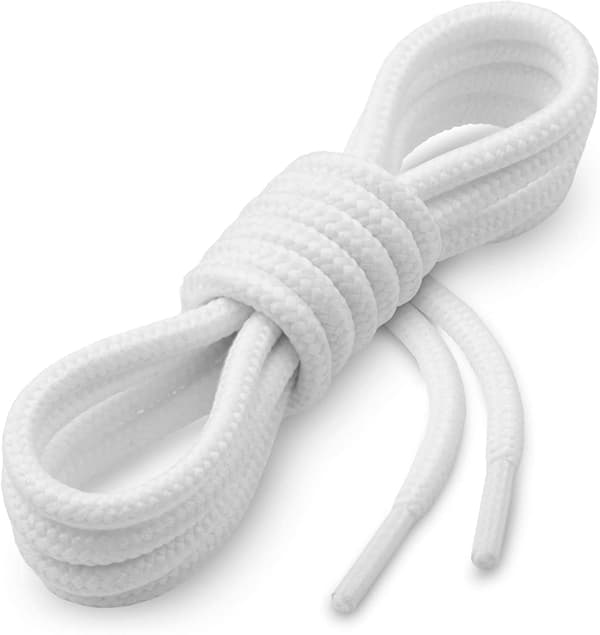 Støvlesnørebånd 5 par White 140 cm