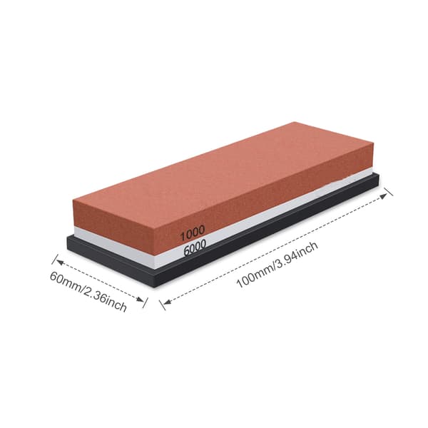 Brynsten veitsen teroitin pidikkeellä ja teroitustuella Red Grit 1000/6000