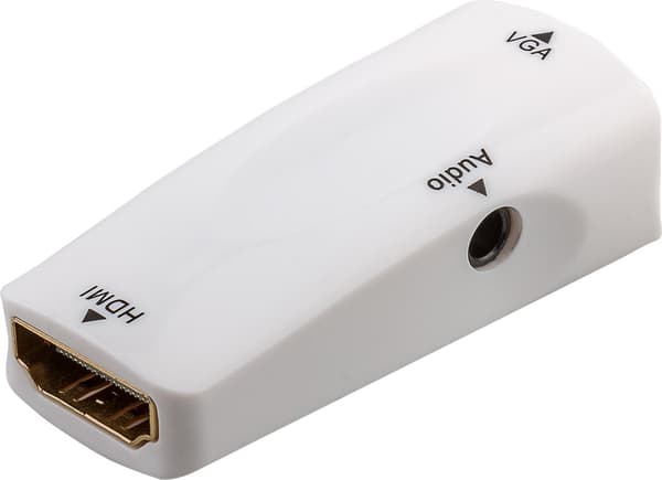 Kompakt HDMI™/VGA-adapter inkl. lyd