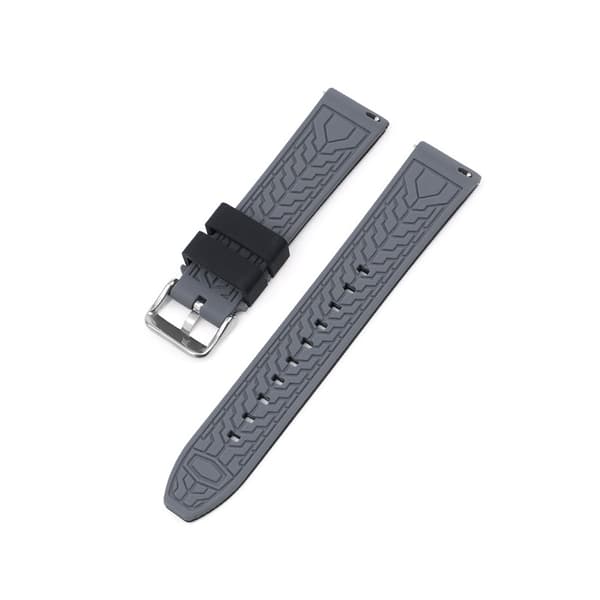 Blød silikonestrop til Omega x Swatch MoonSwatch Black+Grey