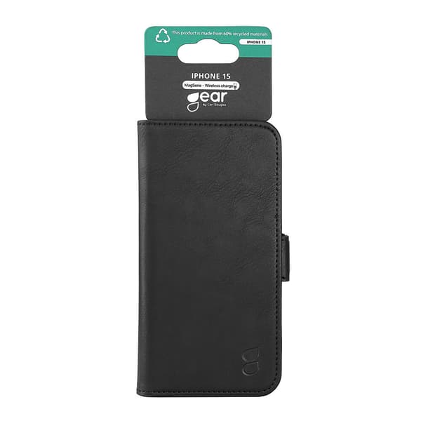 Wallet Case 3 kortrum Magseries Sort - iPhone 13/14/15