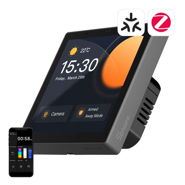 Smart kontrollpanel WiFi/Bluetooth/ZigBee Sonoff NSPanel Pro (svart)