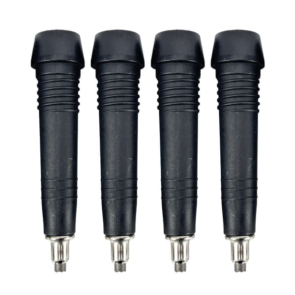 Tungsten stålspetsar för trekkingstav 4-pack Black