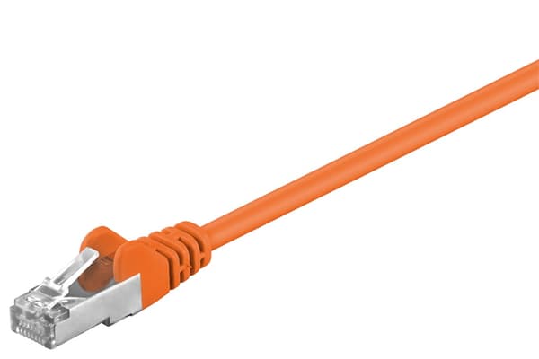 Netværkskabel CAT 5e, F/UTP, orange, 2 m