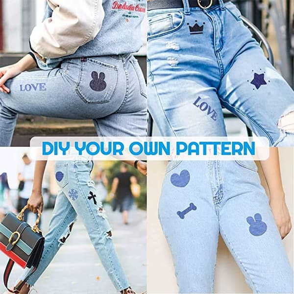 Strykelapper for dongeri 30 stk DenimBlue