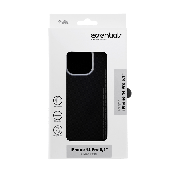 iPhone 14 Pro TPU back cover, Transparent