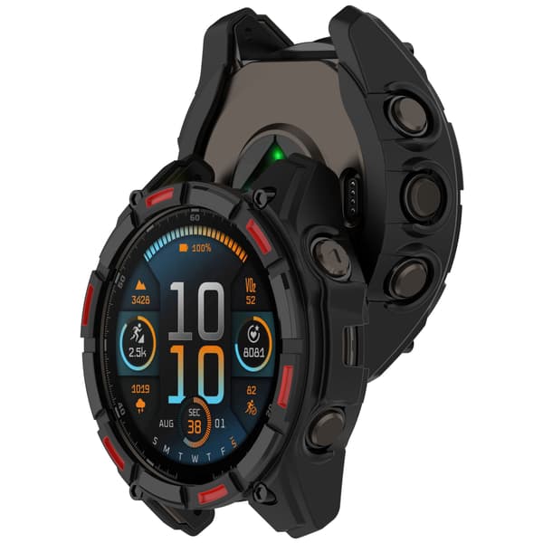Garmin Enduro 3 Rugged Armor Protective Case - Svart/Rød