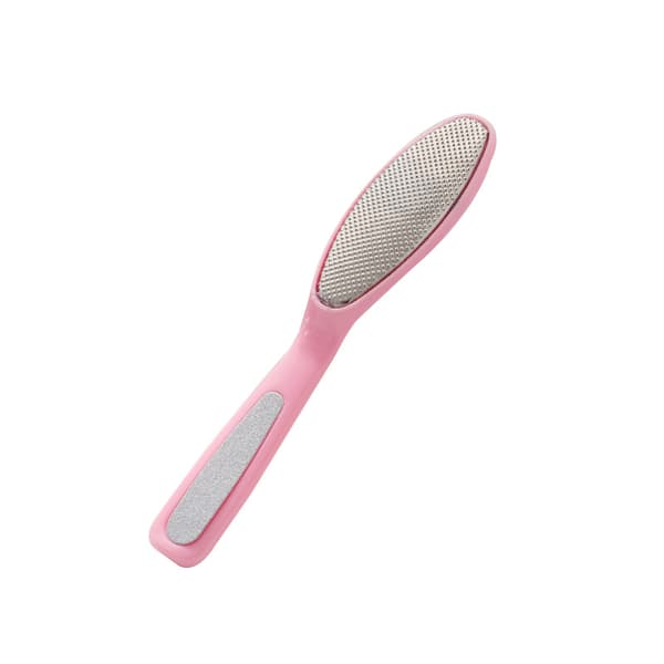 Fodfil i rustfrit stål til fjernelse af hård hud Pink