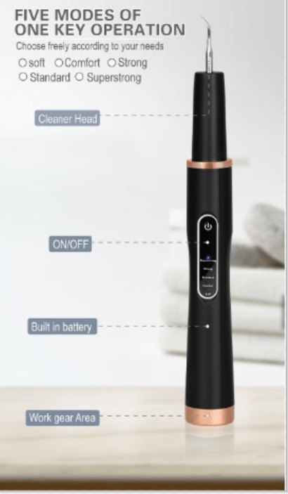 Ultralyd tannsteinfjerner Black