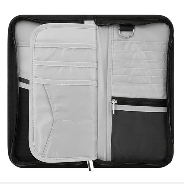 RFID reisedokumentetui Black