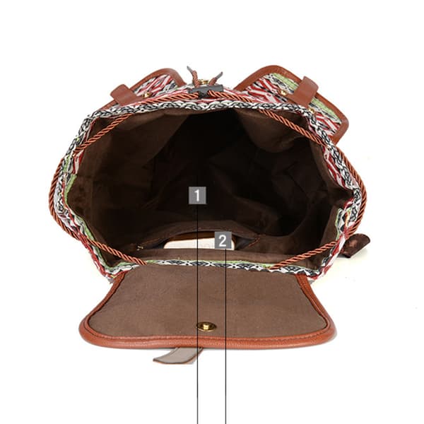 Rygsæk i bohemestil Multicolor1
