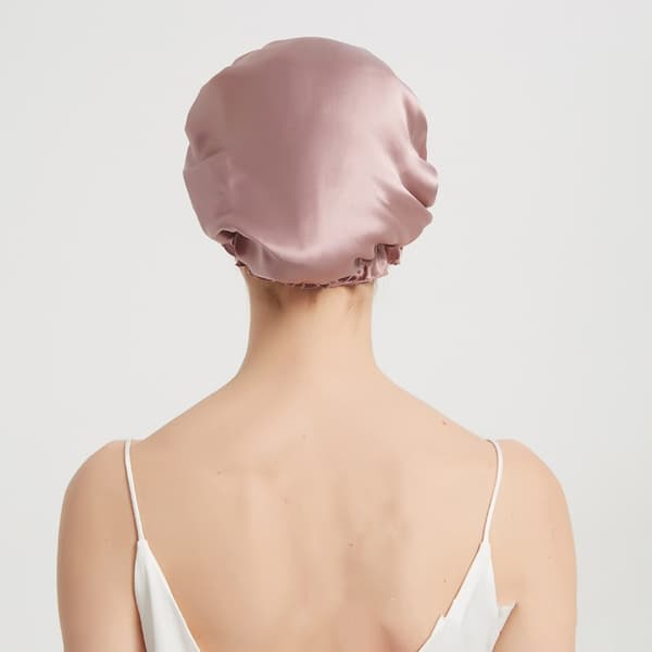 100% morbærsilke sovehætte til kvinder Pink L