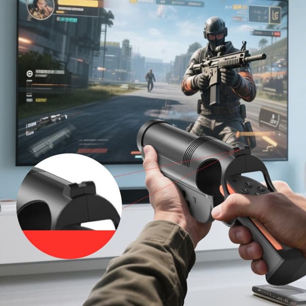 Sort Game Gun Stock til Switch 2. Generation Controller - Forbedret Gamingoplevelse