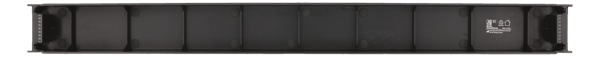 19" 1U plastic cover panel, screw-free installation, black