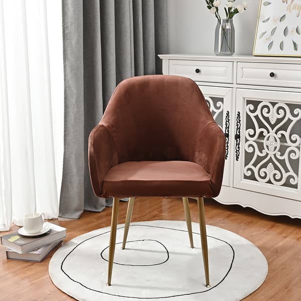 Sträckbara bågstolsöverdrag, stolsöverdrag i mjuk polyester coffee