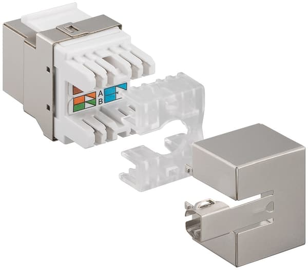 Keystone-moduuli RJ45 CAT 6, STP, 250 MHz