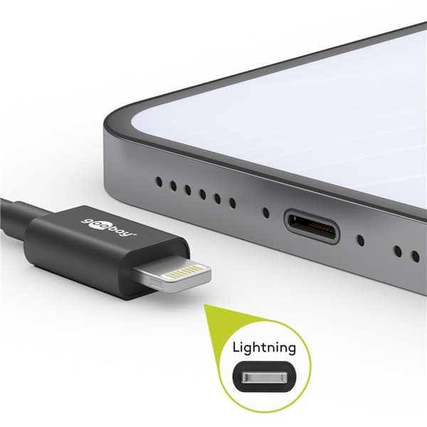 Lightning USB-C "lataa ja synkronoi metallikaapelin